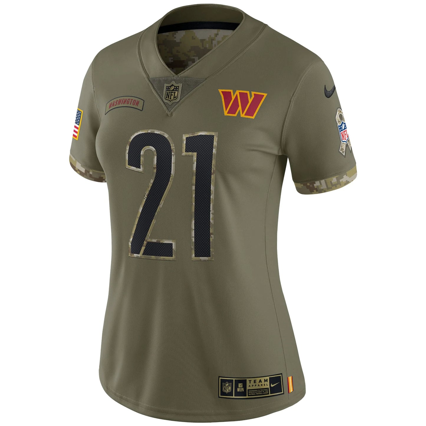 Women's Nike Sizeean Taylor Olive Washington Commanders 2022 Sizealute To Sizeervice Retired Player Limited Jersey