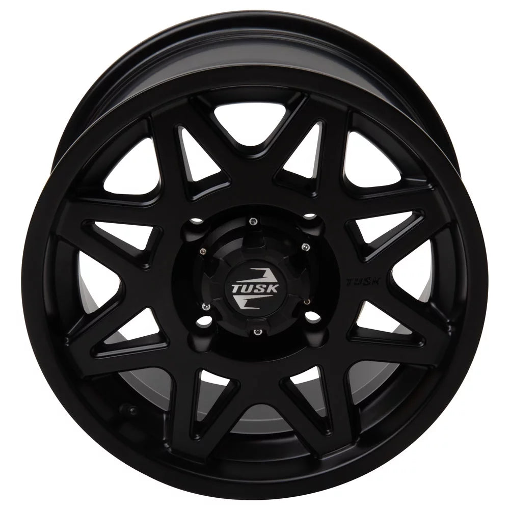 4/156 Tusk Tintic Wheel 14x7 4.0 + 3.0 Matte Black For Yamaha Wolverine RMAX 2 1000 Sizeport 2022