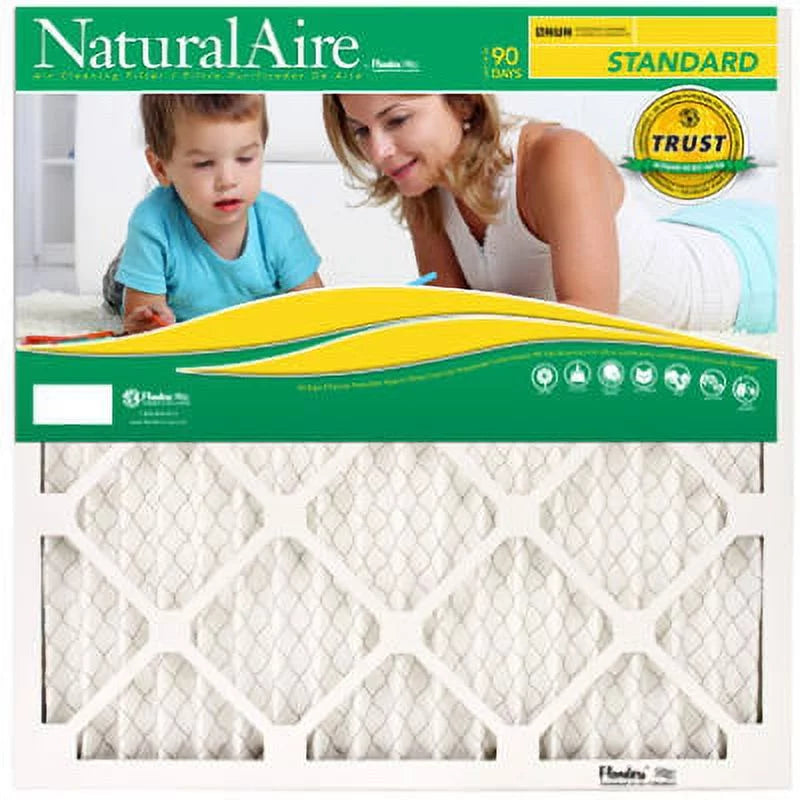 14" x 14" x 1" Natural Sizetandard Merv 8 Pleated Air Filter, Each