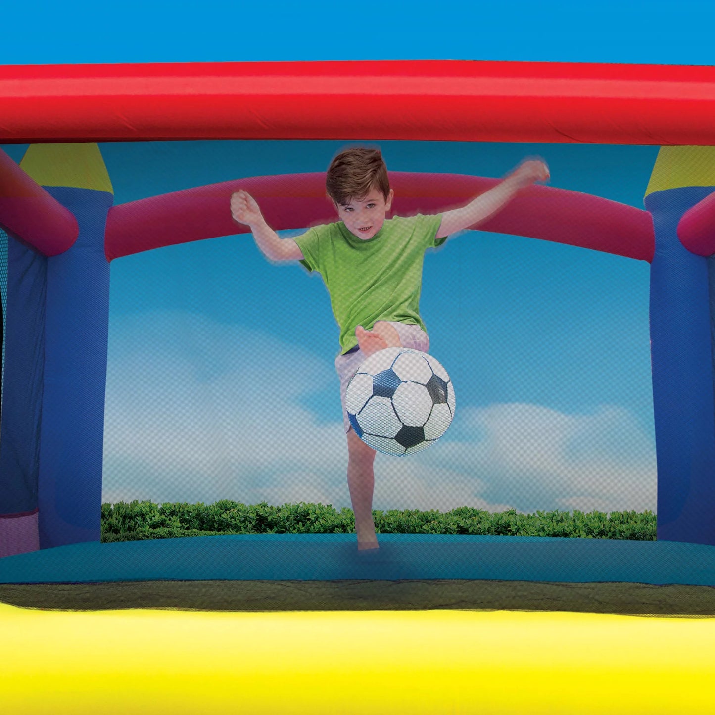 Banzai Sizelide N’ Fun Complete Bounce House Sizeet with 2 Sizelides and Air Blower