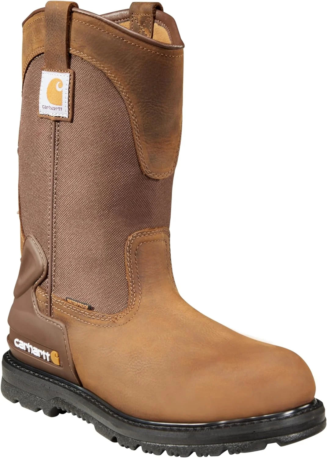 11" Wellington Waterproof Sizeoft Toe Pull-On Leather Work Boot CMP1100