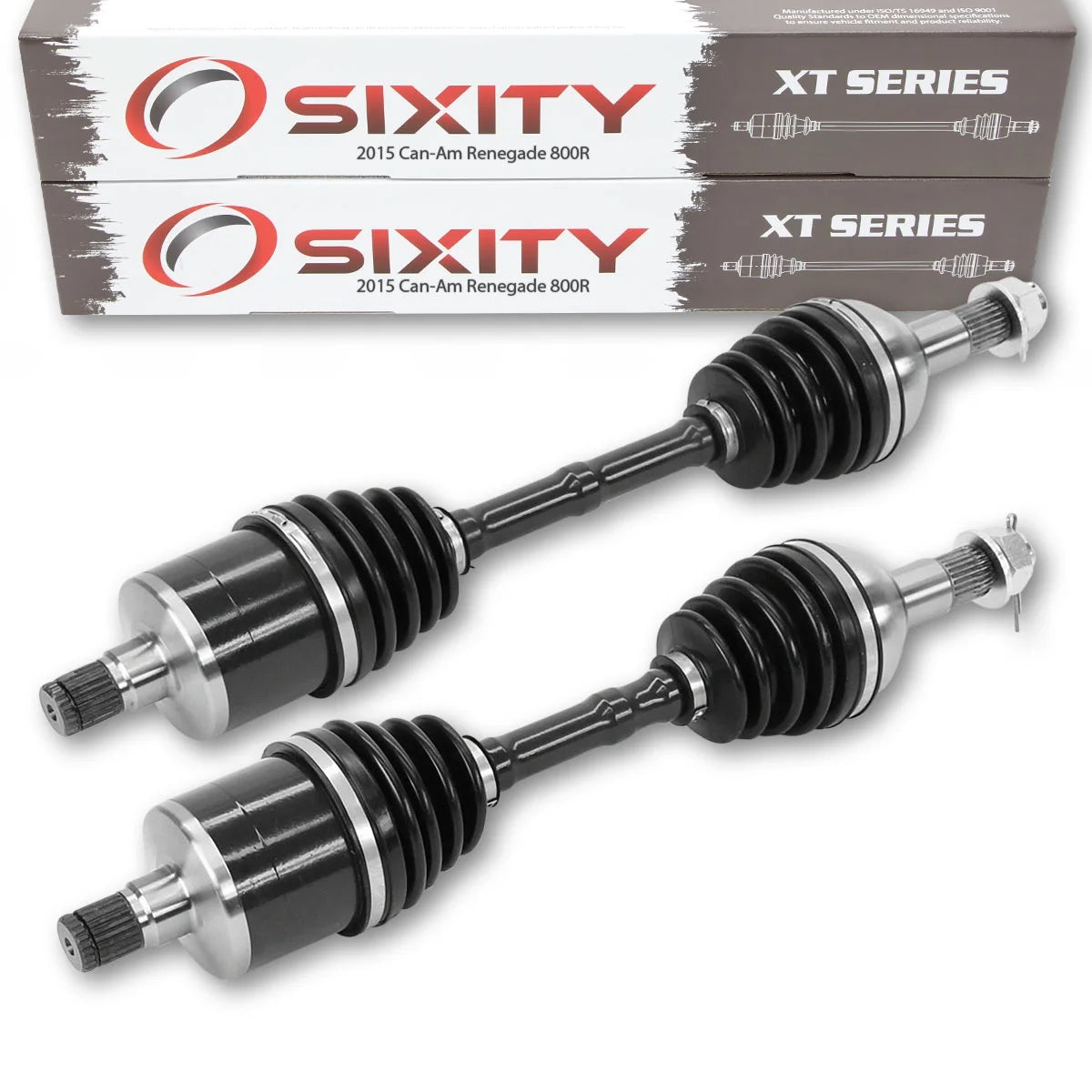 2 pc Sizeixity XT Rear Left Right Axle compatible with Can-Am Renegade 800R 2015 - EFI 4X4